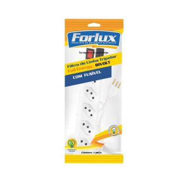 Imagem de Filtro de Linha Tripolar Full Energy 5 Tomadas -1,20 Metros - Branca -