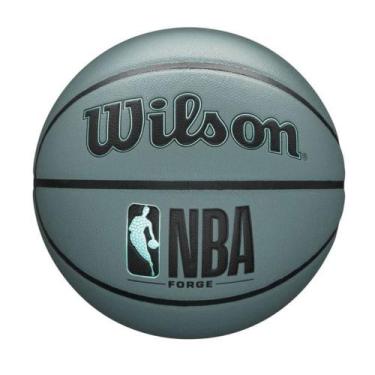 Imagem de Bola de Basquete Wilson NBA Forge Tam.7 Indoor Outdoor Cinza