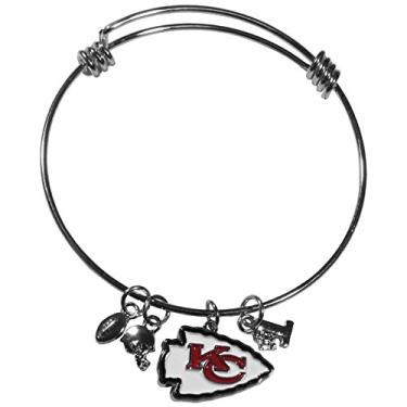 Imagem de Bracelete feminino NFL Siskiyou Sports Kansas City Chiefs Charmoso Tamanho único Cor do time