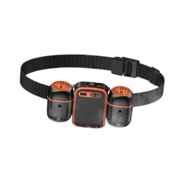 Imagem de Bothyi Mini ventilador de cintura, refrigerador de cintura recarregável, mãos livres, com cinto, ventilador de resfriamento para jardinagem, trabalho, a