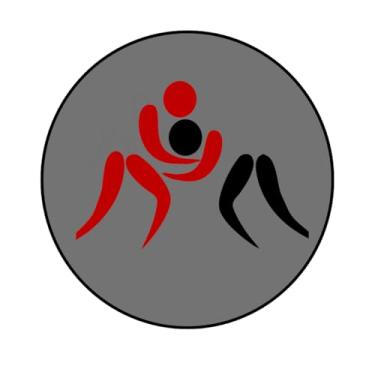 Imagem de Adesivo Decorativo Redondo Tema Luta, 5 cm, Personalizado (200LT, Papel Reciclável, 5CM)