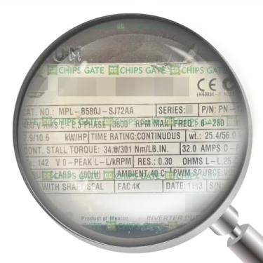 Imagem de New Factory Sealed MPL-B580J-SJ72AA Servo Motors