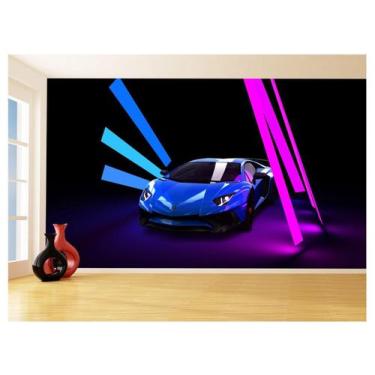 Imagem de Papel De Parede 3D Carro Lamborghini Aventador 3,5M Car184 - Você Deco