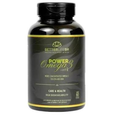 Imagem de Power Ômega 3 com Vitamina E com 60 Cápsulas - BETTERLIFE-Unissex