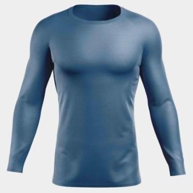 Imagem de Camisa Masculina com Proteção UV 50+ Manga Longa Poliéster TR4-Masculino