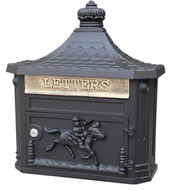 Imagem de Caixas Postais Estilo Vintage, Caixa Postal De Alumínio Vitoriana Antiga Com Trava Na Parede, 3 Cores, Golden,green,black, Vintage Golden