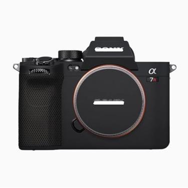 Imagem de Mebont Adesivo de capa de câmera antiarranhões para Sony Alpha 7R V/A7R5/A7RM5 full-frame sem espelho película protetora antidesgaste decoração de pele #Preto fosco