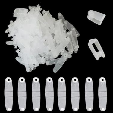 Imagem de DANUDON 150 Peças De Clipes Chaveiro Plástico, Conectores Acrílico Transparente Com Abas Pressão, Porta-Cartões Para Chaveiros, Cartões Crédito Escritório, Artesanato, Fabricação Joias Em Massa