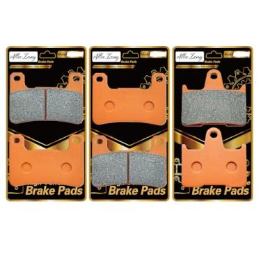 Imagem de ALLIE ZENG Pastilhas de freio de motocicleta de alto desempenho - fibra de carbono, baixo ruído, compatível com Suzuki GSXR600 GSXR1000 GSXR750, baixo desbotamento, fácil instalação, resistente ao