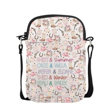 Imagem de UJIMS ChesSpring Books Merch Romance Reader Personagem Bolsa transversal Cowboy Romance Book Gift Powerless Book Lover Gift, Chesspringcb