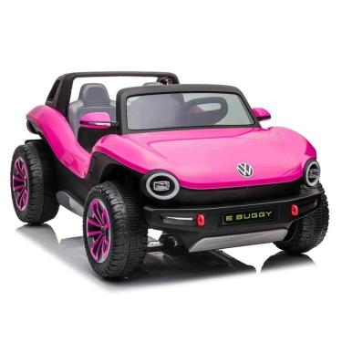 Imagem de Carro Eletrico Infantil E-Buggy Volkswagen 2 Lugares 12V Rosa - Belfix