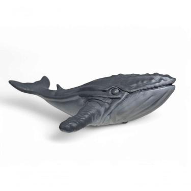 Imagem de Boneco Vinil Animal Brinquedo Super Realista Baleia Jubarte