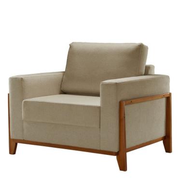 Imagem de Poltrona para Sala de Estar 90cm X 100cm Paris Bege