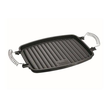 Imagem de Chapa Grill Retangular Alça Espiral Panela Mineira 31x24,5cm