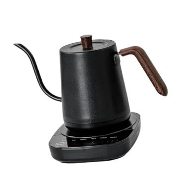 Imagem de YWJLQH Chaleira elétrica de pescoço de ganso multiuso, evita queimaduras, chaleiras elétricas para, escritório, restaurante, casa de chá, Preto