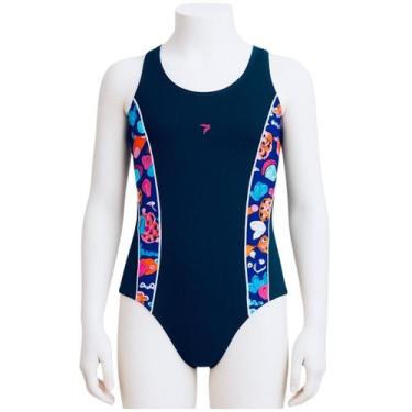 Imagem de Maiô Esportivo Nadador Infantil Tecido C/ Proteção UV FPS 50 - SETE TR