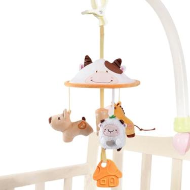 Imagem de Fecadou Brinquedo de Atividade para Carrinho de Bebê,Brinquedos para Cadeira Auto Suspensos com Música para Crianças Pequenas - Acessórios Para Carrinho, Companheiro De Viagem Para Criança Bebé Menina