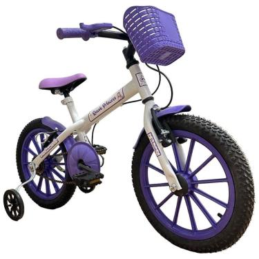 Imagem de Bicicleta Bike Infantil Aro 16 Ravok Com Rodinhas 3 A 7 Anos Roxo