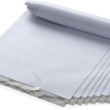 Imagem de GPI POLY - Envelopes de poliéster grandes de 30,5 cm x 39,4 cm, envelopes de poliéster brancos de 200 unidades para roupas, sacos de poliéster opacos não acolchoados à prova d'água com fita adesiva à