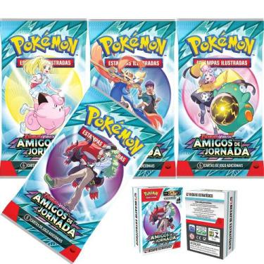 Imagem de Pokémon Tcg Kit Baralho Pronto Jogar +1 Carta Holográfica + Guia + 8 B