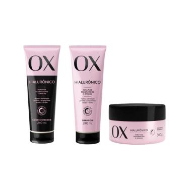 Imagem de Kit Ox Hialuronico Cond 240Ml+Shampoo 240Ml +Mascara 300G