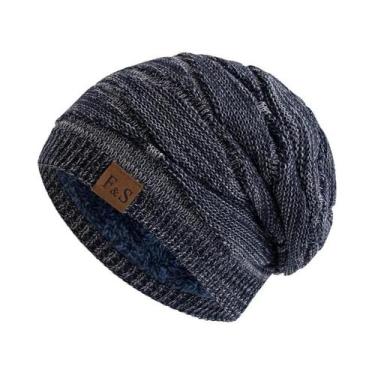 Imagem de Gorro De Inverno Unissex Forrado De Lã Quente, Masculino E Feminino, C