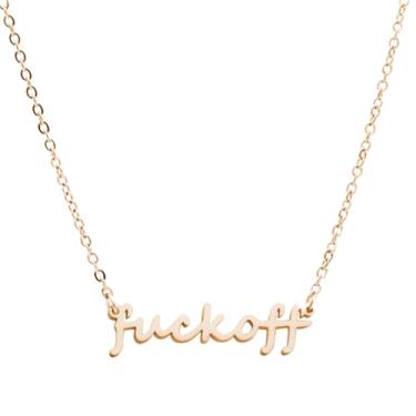 Imagem de JINGMARUO Colar com nome inspirador, pingente de carta mais forte guerreiro com cartão de mensagem motivacional presente de formatura para amigas irmã melhor amiga, Standard, Aço inoxidável, Sem Pedra