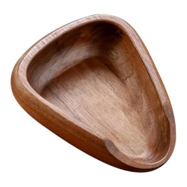 Imagem de Ioensy Bandeja de exposição triangular de madeira para dosagem de grãos de café com bico 10x8x2,8 cm para entusiastas de café versátil, Style a