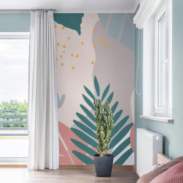 Imagem de Papel de Parede Painel Floral Folhagem 2 rolos - 3m² - Quartinhos