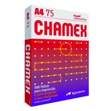 Imagem de Papel Sulfite A4 75g/m² para impressão Chamex 500 Folhas