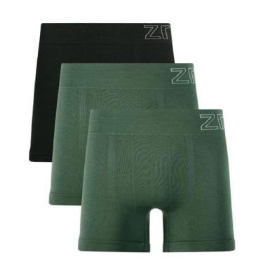 Imagem de Kit 3 Cuecas Boxer Masculina  Zee Rucci Microfibra Poliamida Sem Costu