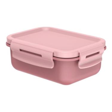 Imagem de Pote de Marmita e Lancheira Pequena com Tampa Hermética 380ml Livre de BPA Pode ir ao Microondas Freezer e Lava-louças (Rosa)
