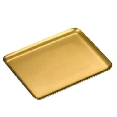 Imagem de OUFEIJIA Forma de bolo de aço inoxidável, utensílios de cozinha, lanches rasos, pratos de armazenamento de alimentos, bandeja de pastelaria, pratos antiaderentes