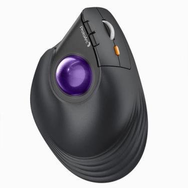 Imagem de Mouse Trackball sem fio ProtoArc EM05 NL Bluetooth Roxo
