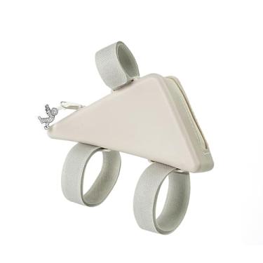 Imagem de NELboNs Bolsa de silicone para quadro triangular para bicicleta, suporte de três pontos com alças mágicas, design de zíper com uma mão, ajuste universal para bicicletas de montanha (bege)