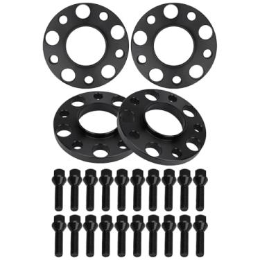 Imagem de IRONTEK Espaçadores de roda de 5 x 120 mm adequados para BMW 2011 1 Series M/ 12-13 118i/ 05-12 120i/ 08-13 125i/ 98-99 318i/ 89-10 525i/ 06-10 650i/ 87-92 735i, Fora ged Passo da rosca de 15 mm M12 x