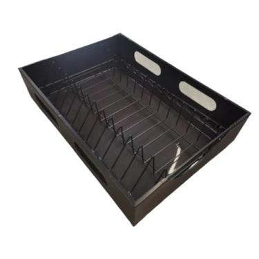 Imagem de DimyFew Organizador de Bandeja Deslizante para Armário de Cozinha E área de Jantar, Preto