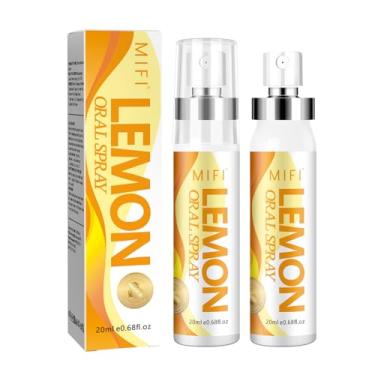 Imagem de Spray bucal de hálito fresco, spray de hálito floral sabor frutado para mau hálito (sabor limão*2 unidades)