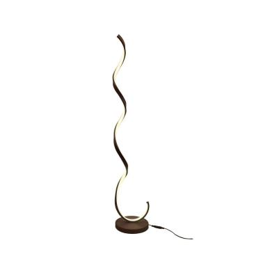 Imagem de Luminária De Chão 30W Espiral Moderna Coffee