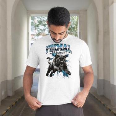 Imagem de Camiseta Masculina Manga Curta Pantera Negra Estilosa Casual em Algodão do P ao G1-Masculino