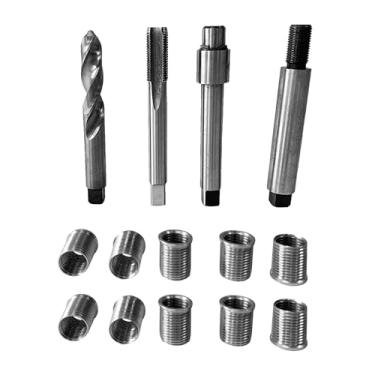 Imagem de BZBMGMO Kit de ferramentas curtas para reparo de velas de ignição M12 X 1,25 X 17 polegadas, kit de reparo de rosca métrica, especialmente adequado para reparo de motocicletas, tratores, quadriciclos e veículos de neve