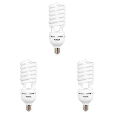 Imagem de Kit com 3 foxlux lâmpada eletronica espiral 25w-220v