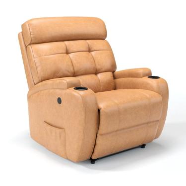 Imagem de Poltrona Do Papai Reclinável Elétrica Com Massagem Em Corino Importado