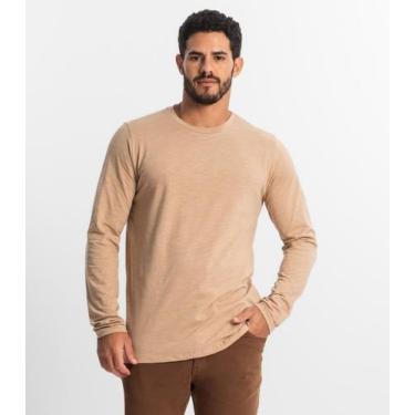 Imagem de Camiseta Masculina Manga Longa Básica Diametro Marrom - Diametro Basic