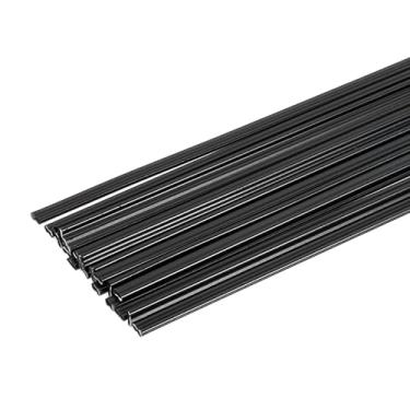 Imagem de HARFINGTON 2 conjuntos (10 peças) hastes de solda de plástico 50,8 cm tiras de solda PP hastes de soldagem para para-choques de carro, caiaque, reparo diário, para-choques de plástico, preto