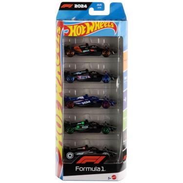 Imagem de Conjunto de 5 Carros de Brinquedo Hot Wheels Formula 1 em Escala 1:64