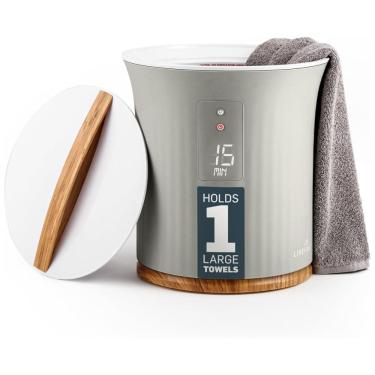 Imagem de Aquecedor de Toalha Elétrico com com Display LED e Temporizador Ajustável, 110V, Live Fine, Branco
