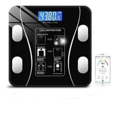 Imagem de Balança Corporal Digital Bioimpedancia Bluetooth Cor Preto