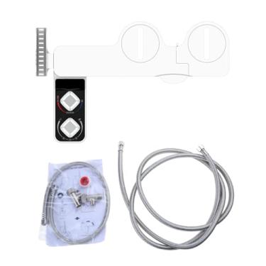 Imagem de Bidê portátil, design dobrável, acessório de bidê de vaso sanitário, autolimpantes, bicos de pulverização de controle para Posterior