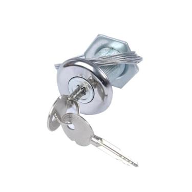 Imagem de Baoblaze Kit de trava de emergência para porta de garagem com cabo de aço, trava profissional premium, manual, fácil acesso e instalação com chaves, Style C